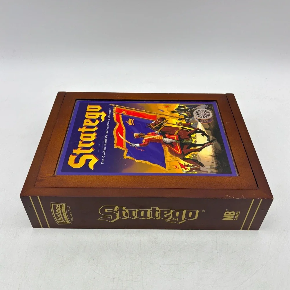 Stratego Vintage Game Collection COMPLETE Hasbro 2009 Capture Flag Bookshelf